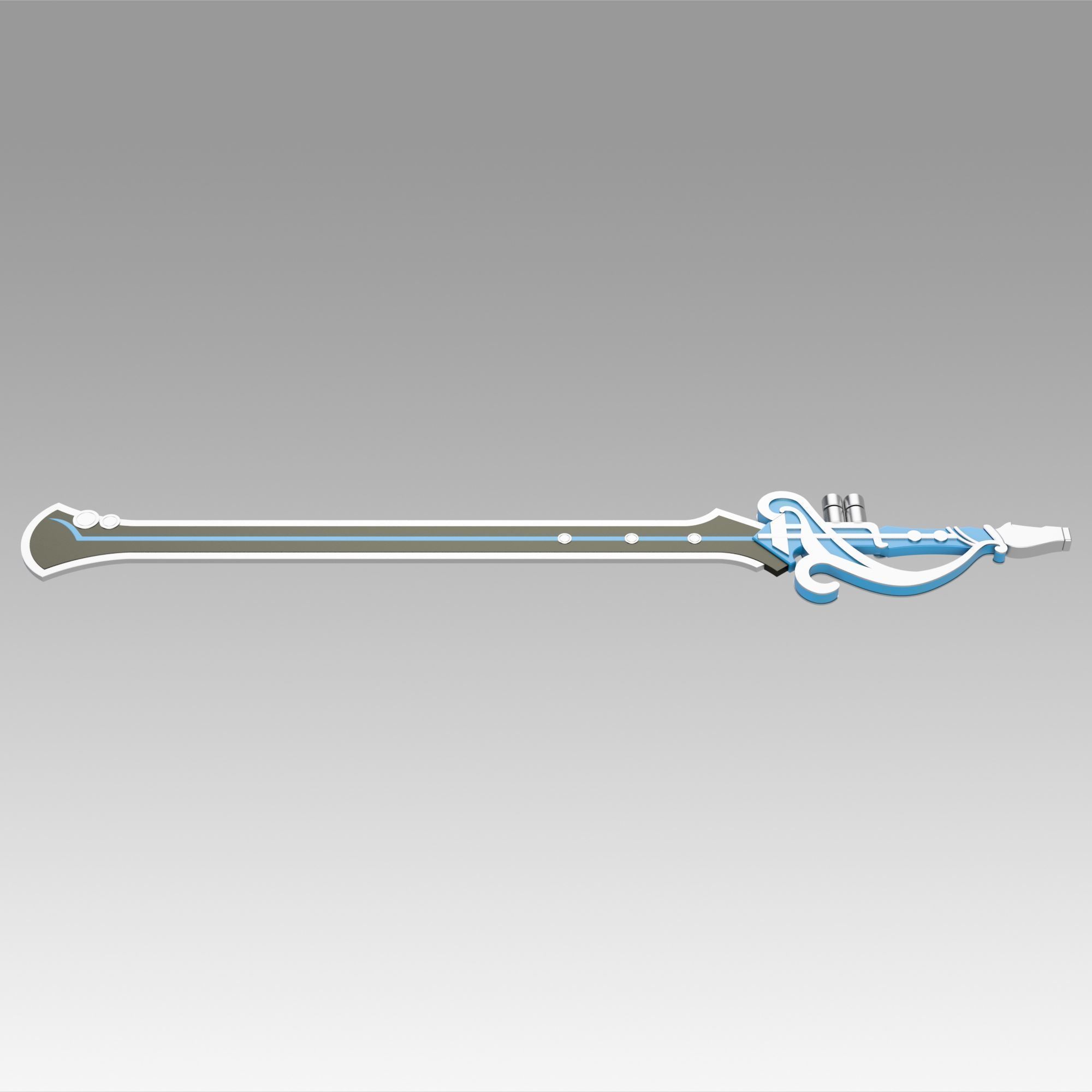 Genshin Impact Kaeya Traveler Jean Keqing The Flute Sword 3D print model_6