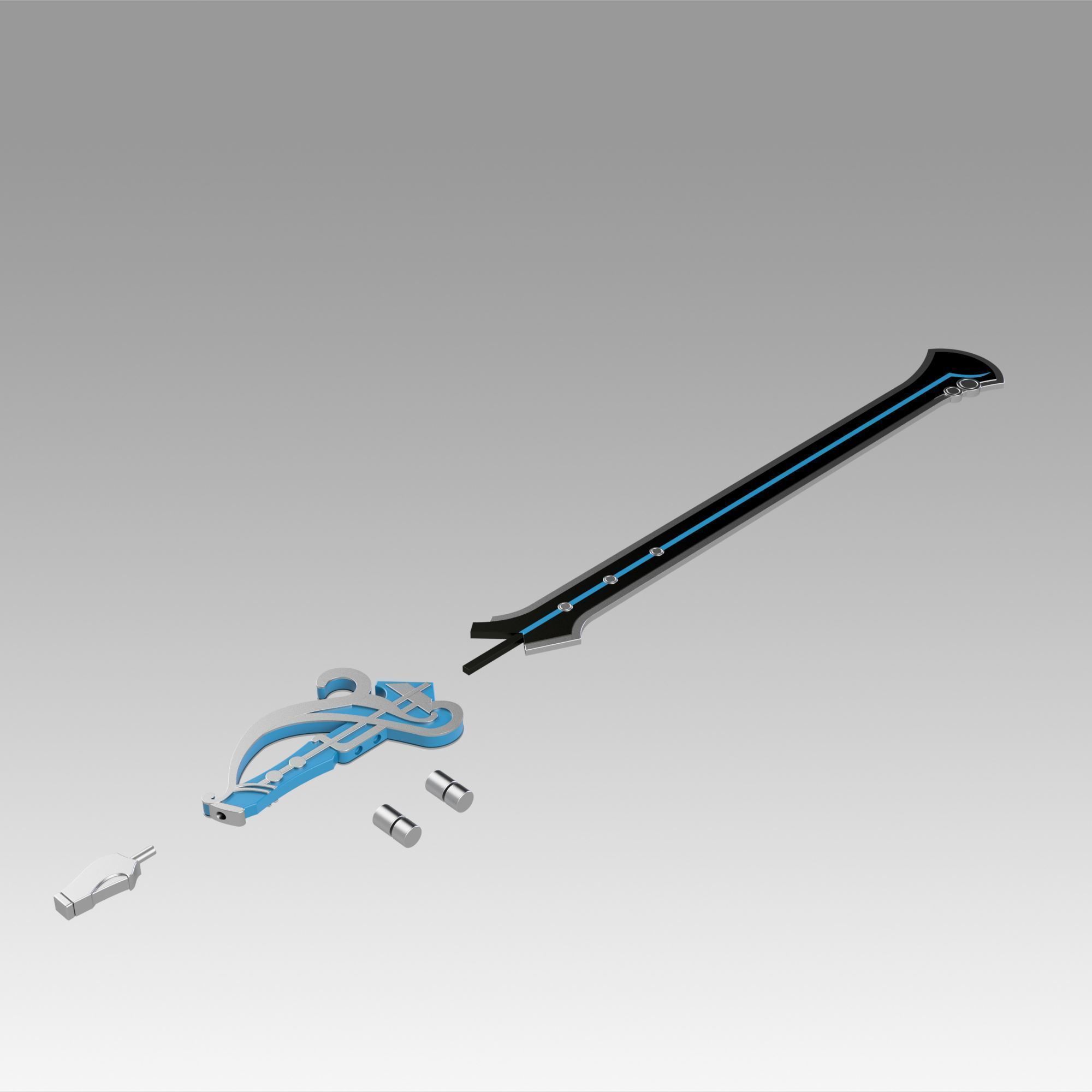 Genshin Impact Kaeya Traveler Jean Keqing The Flute Sword 3D print model_9