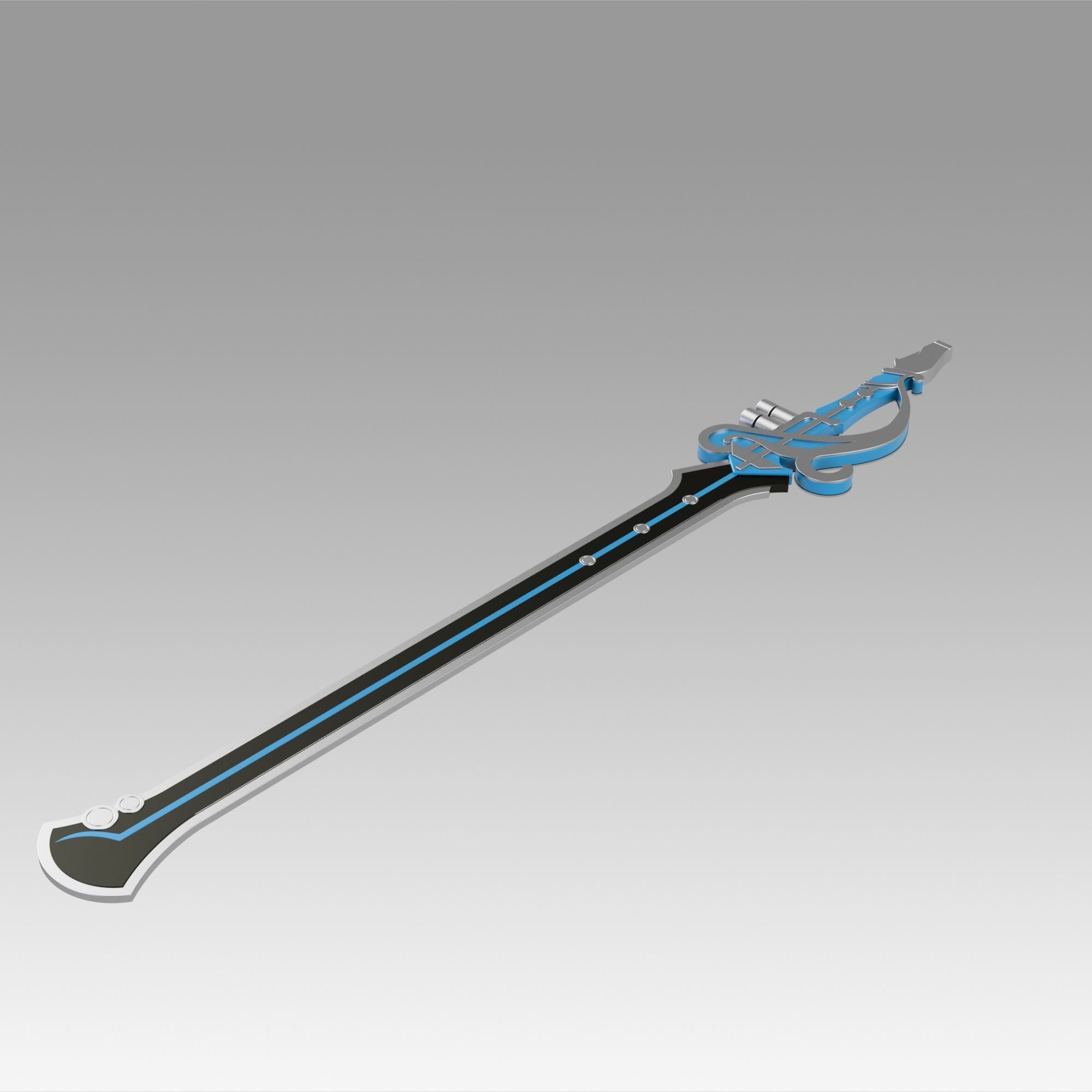 Genshin Impact Kaeya Traveler Jean Keqing The Flute Sword 3D print model_5