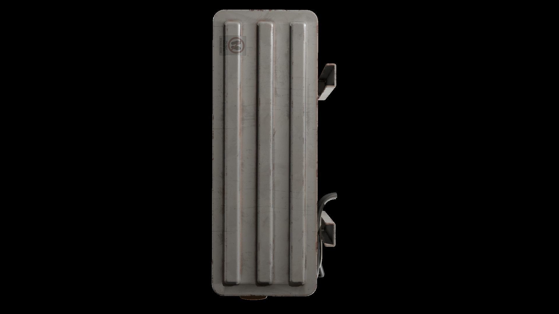 Air Conditioner Unit Rusty Low-poly 3D model_12