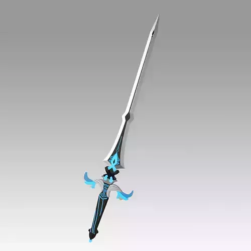 Genshin Impact Kaeya Traveler Jean Keqing  Sacrificial Sword 3D print model