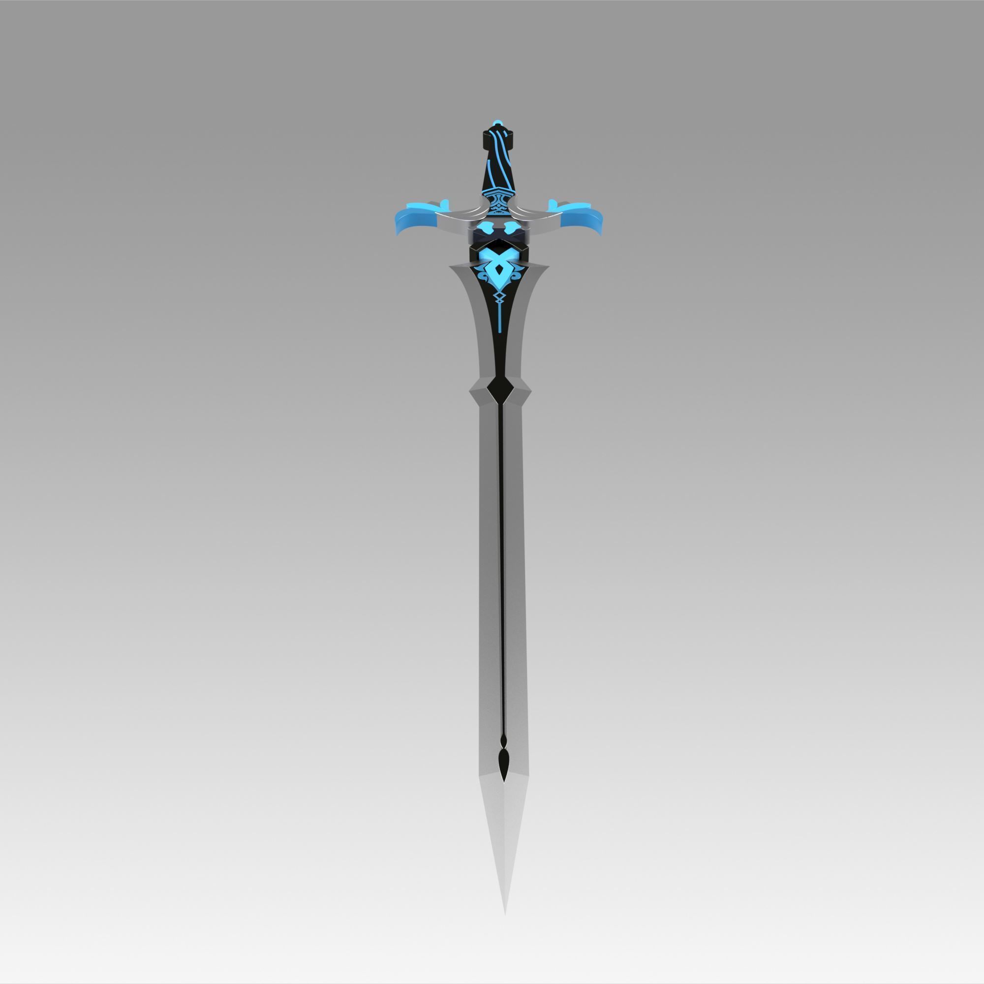 Genshin Impact Kaeya Traveler Jean Keqing Sacrificial Sword 3D model 3D