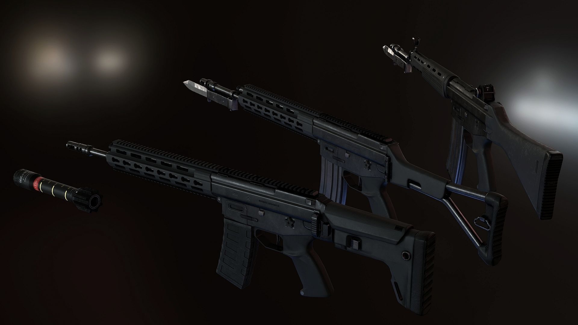 Howa Type 89 Low-poly 3D model_1