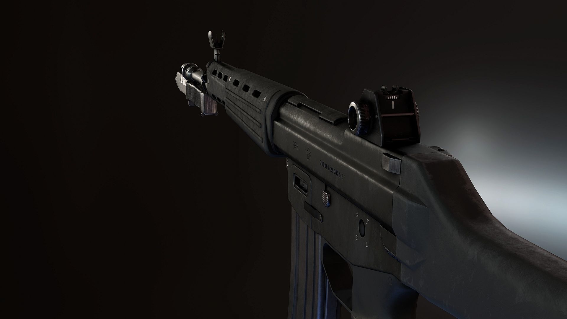 Howa Type 89 Low-poly 3D model_3