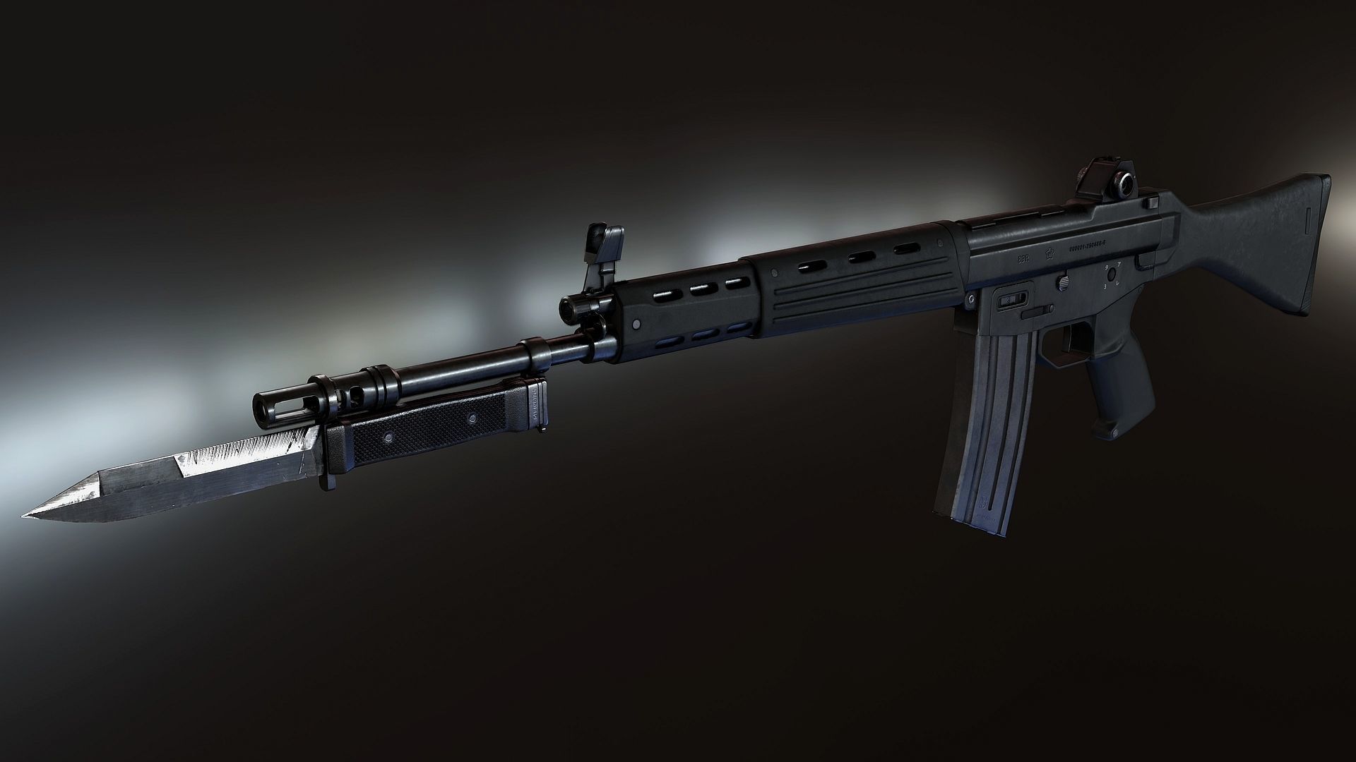 Howa Type 89 Low-poly 3D model_5
