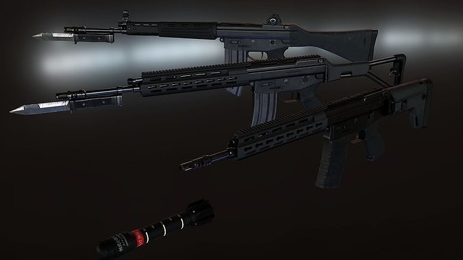Howa Type 89 Low-poly 3D model