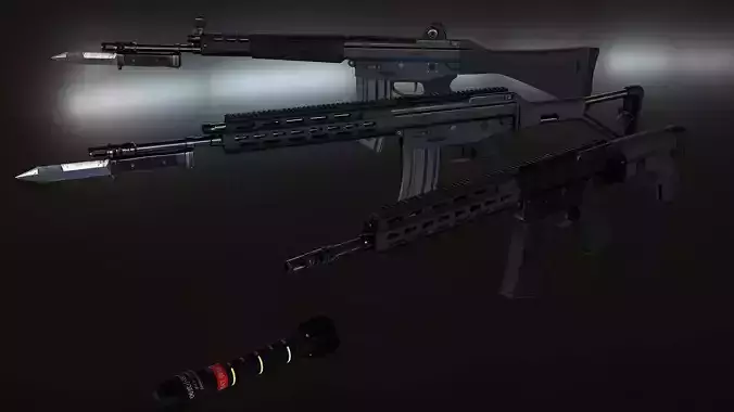 Howa Type 89 Low-poly 3D model