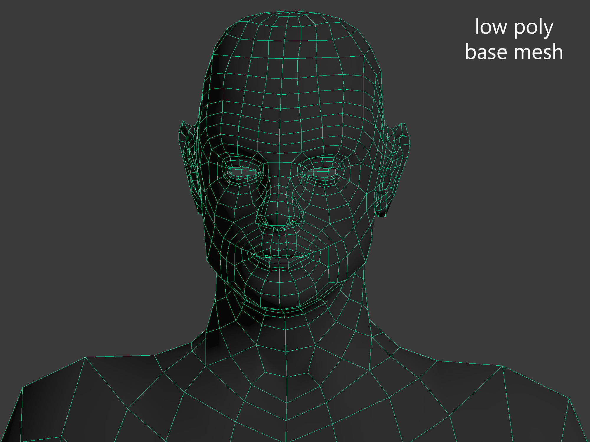 Human Model Generic Thin Male Low-poly 3D model_7