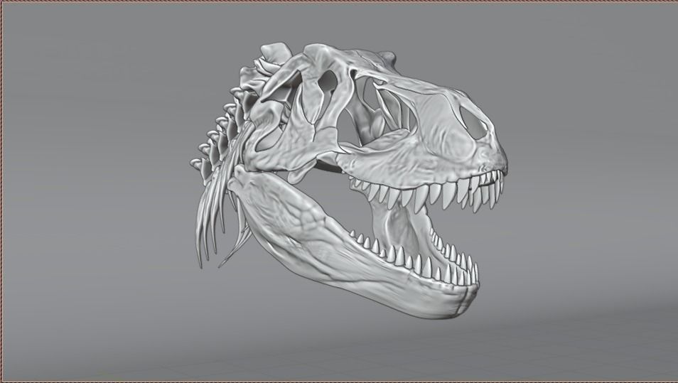 T-REX printable ready 3D print model_3