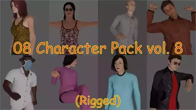8 Characters Pack Vol 8