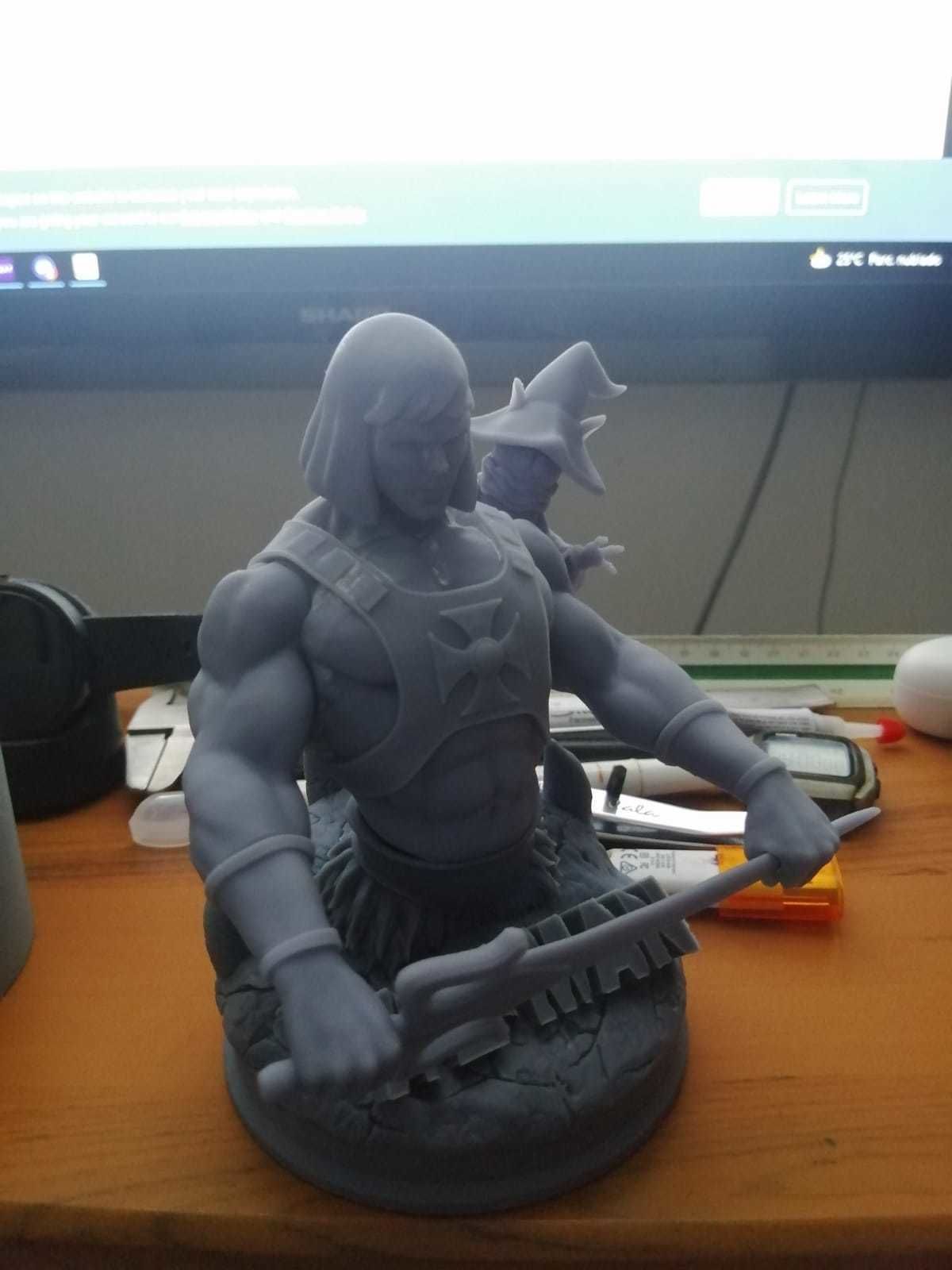 HE - MAN and ORKO BUST MASTER OF UNIVERSE 3D print model fan art 3D print model_16