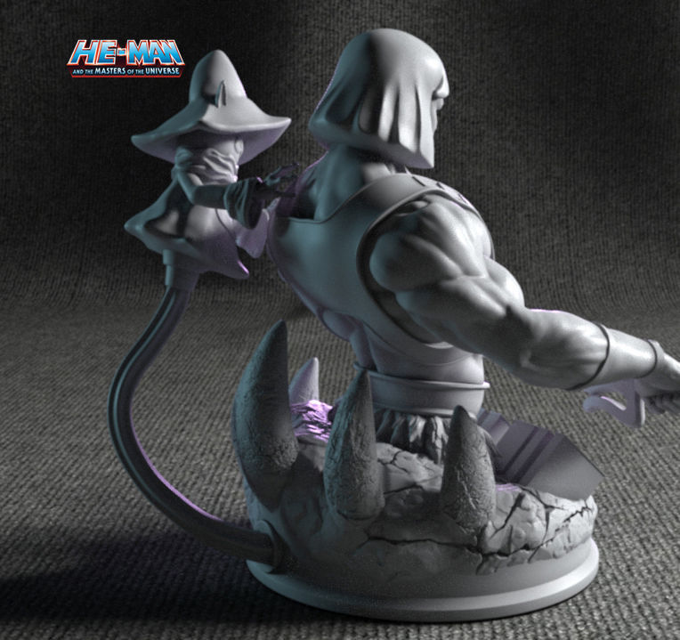 HE - MAN and ORKO BUST MASTER OF UNIVERSE 3D print model fan art 3D print model_1