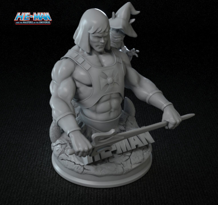 HE - MAN and ORKO BUST MASTER OF UNIVERSE 3D print model fan art 3D print model_2