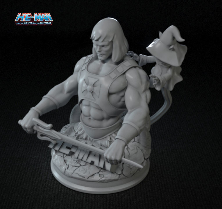 HE - MAN and ORKO BUST MASTER OF UNIVERSE 3D print model fan art 3D print model_4