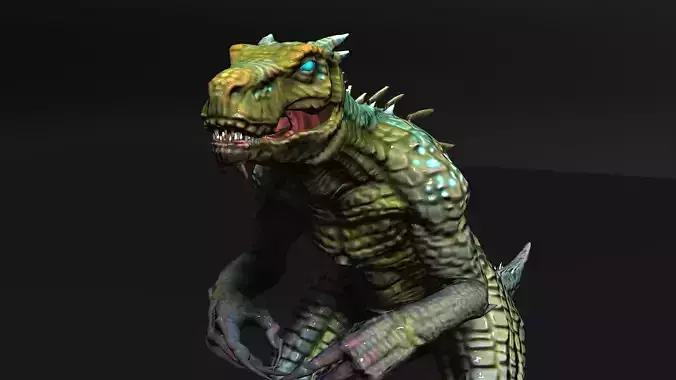 Raptor Animated 3d model 