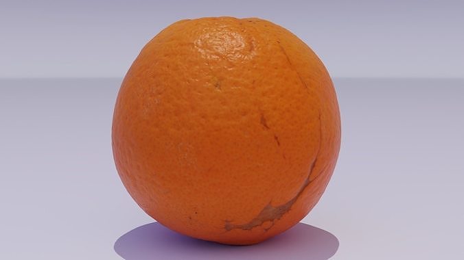 Orange 02 high-poly 3D model 2