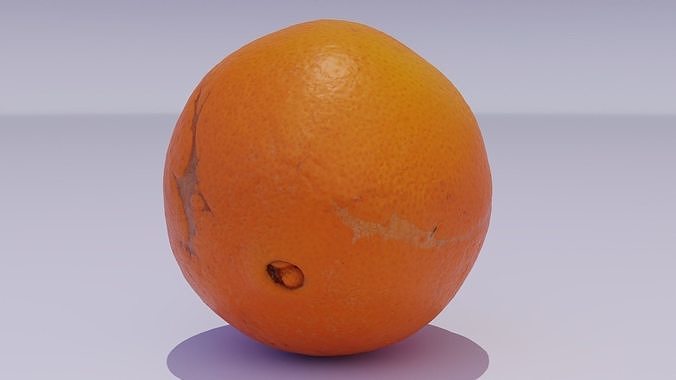 Orange 02 high-poly 3D model 4