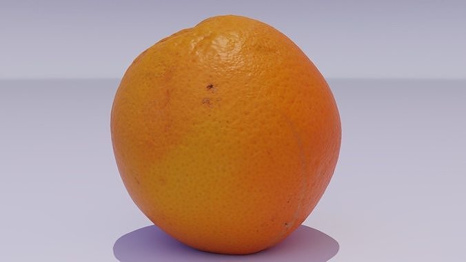 Orange 02 high-poly 3D model 3