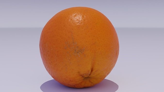 Orange 02 high-poly 3D model 5