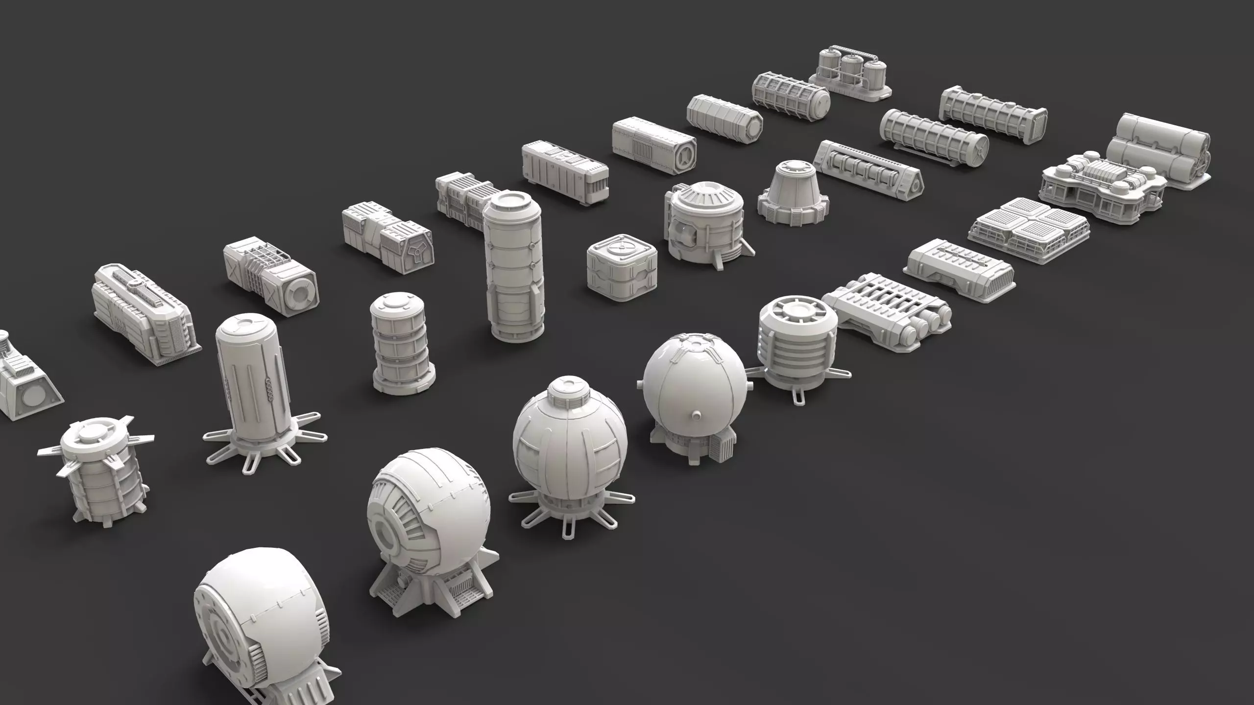 scifi props2 3D model_0