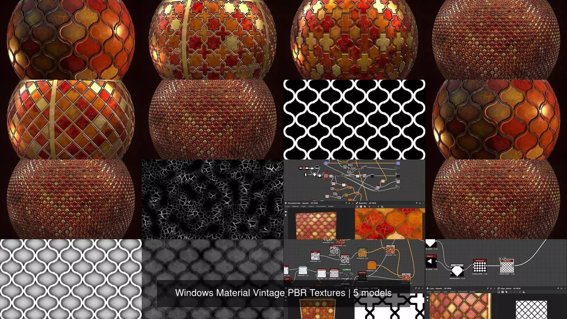 Windows Material Vintage PBR Textures Texture_3