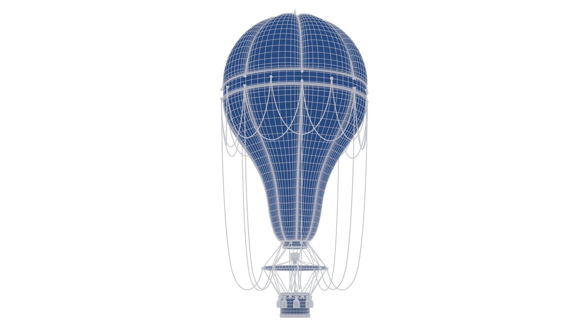 Steampunk Hot Air Balloon 3D model_29