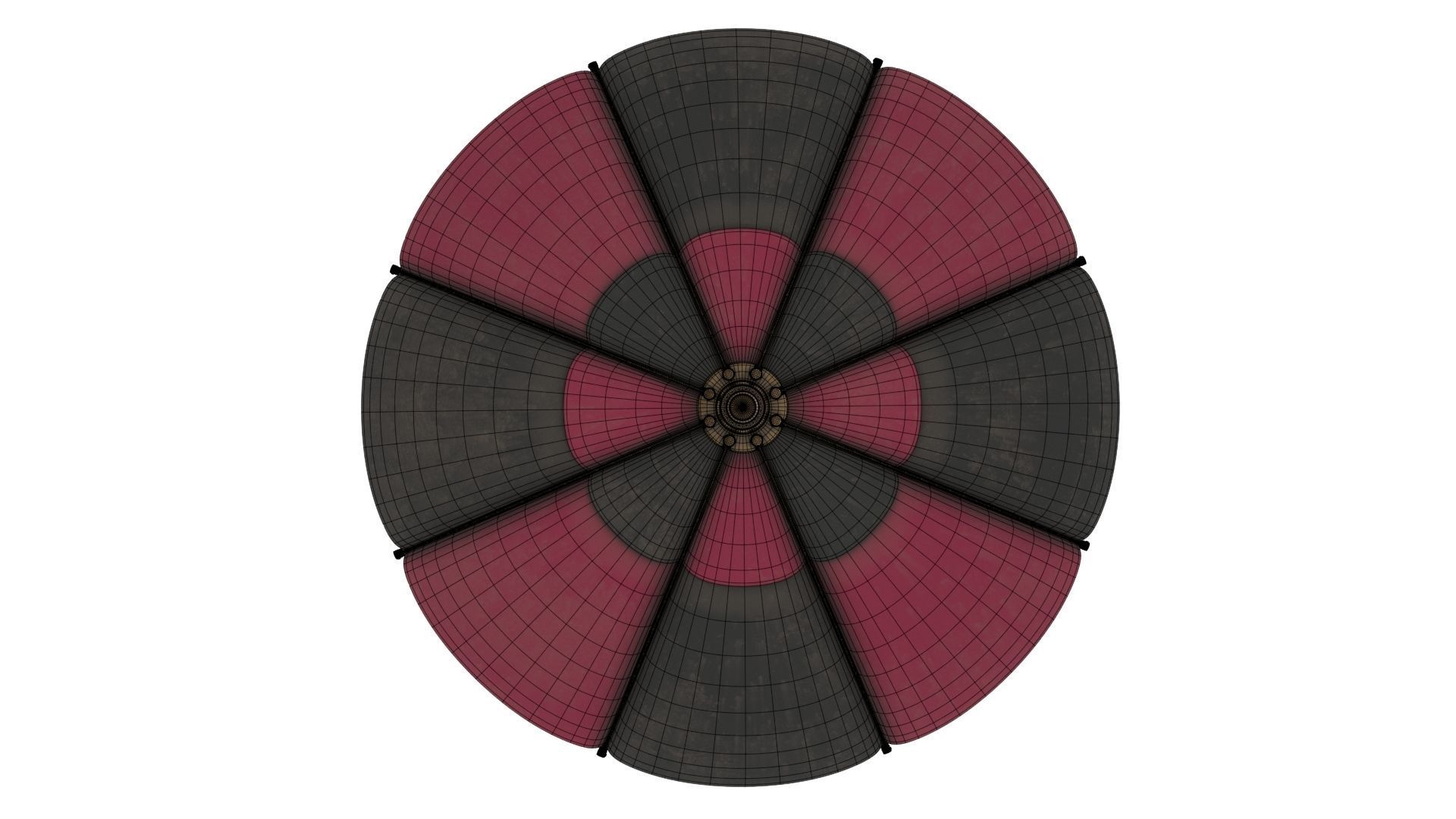 Steampunk Hot Air Balloon 3D model_16