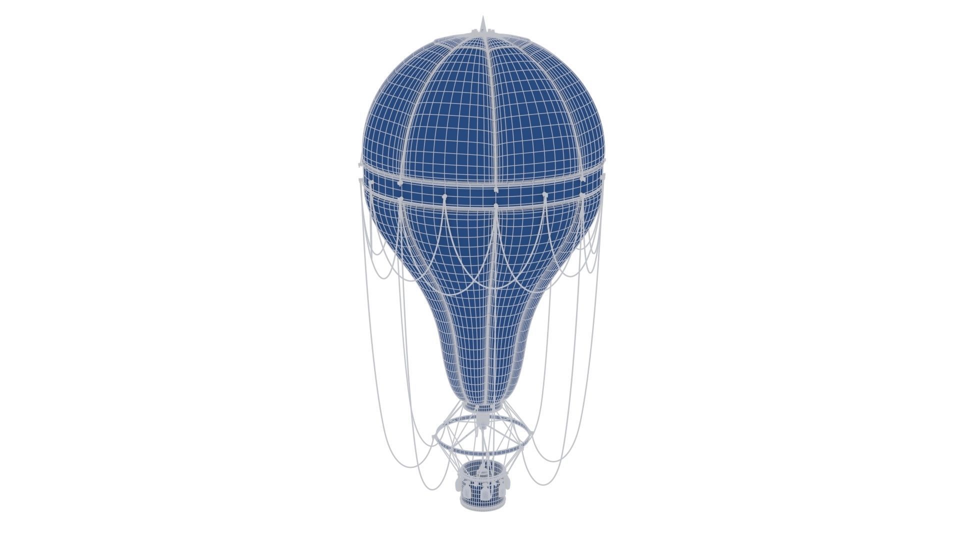 Steampunk Hot Air Balloon 3D model_20