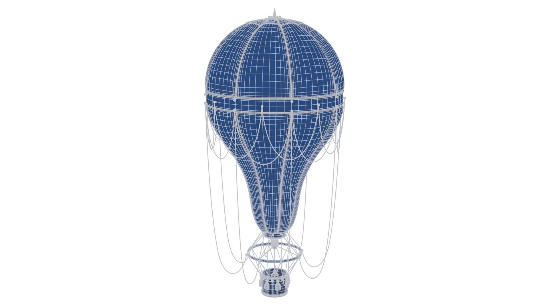 Steampunk Hot Air Balloon 3D model_24