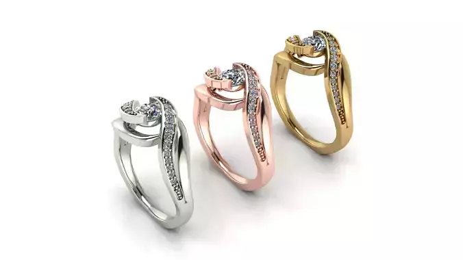 Special designed women solitaire ring