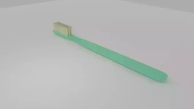 old toothbrush low poly 3d model Free low-poly 3D model