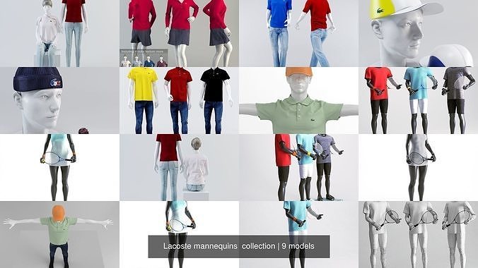 Lacoste mannequins  collection 