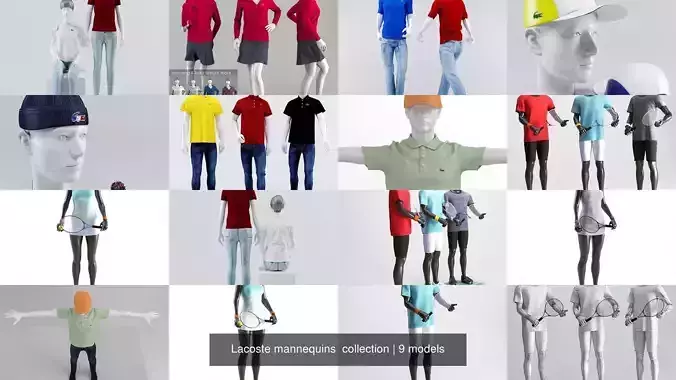 Lacoste mannequins  collection 