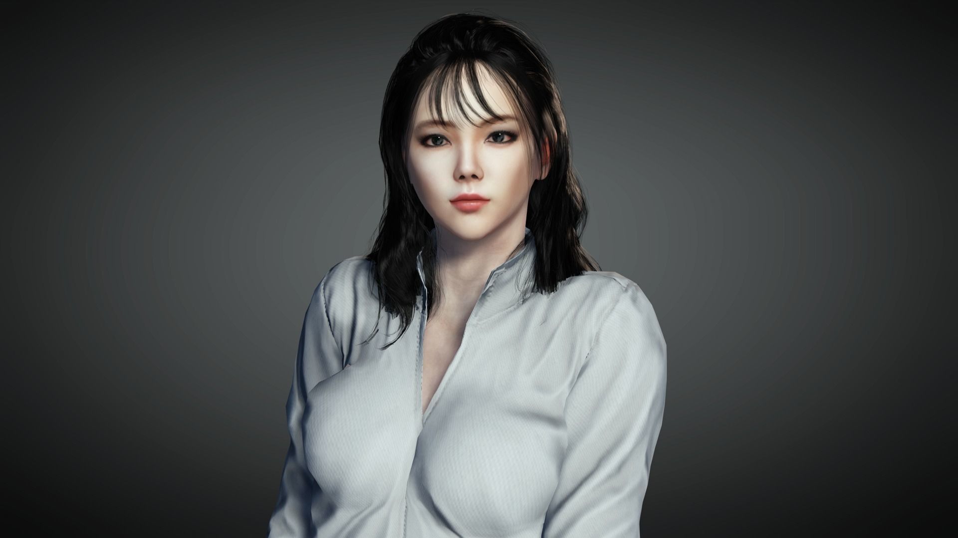 AAA Realistic Female Character 17 Low-poly 3D model_12
