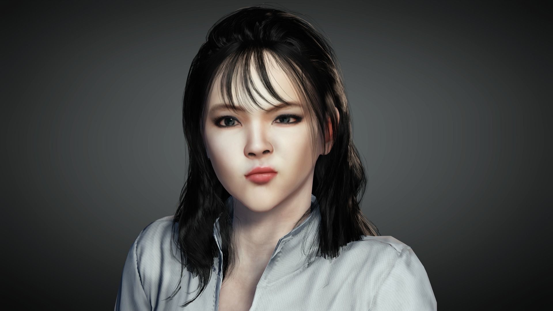 AAA Realistic Female Character 17 Low-poly 3D model_15