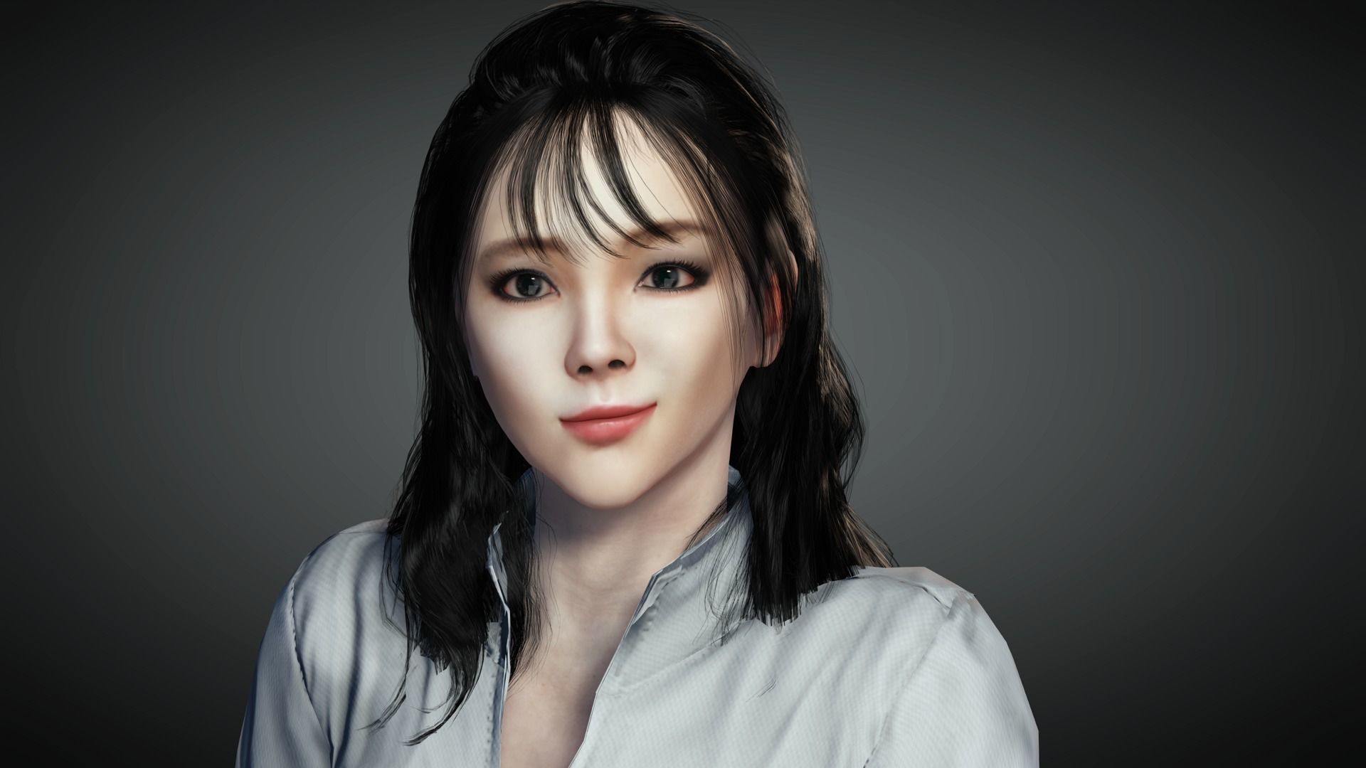 AAA Realistic Female Character 17 Low-poly 3D model_14