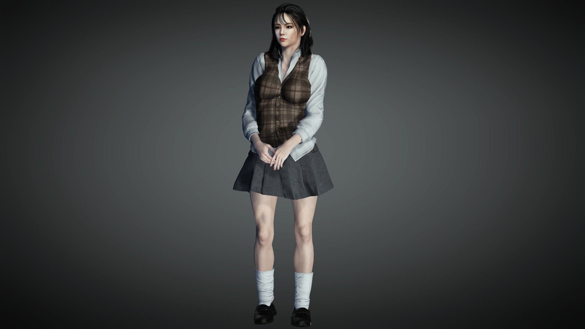 AAA Realistic Female Character 17 Low-poly 3D model_1