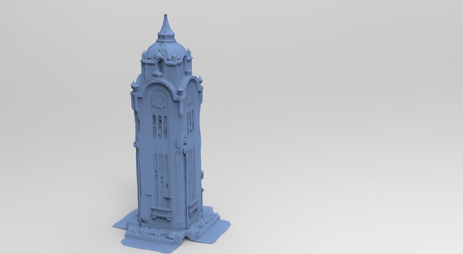 City Library Tower 3D model_1