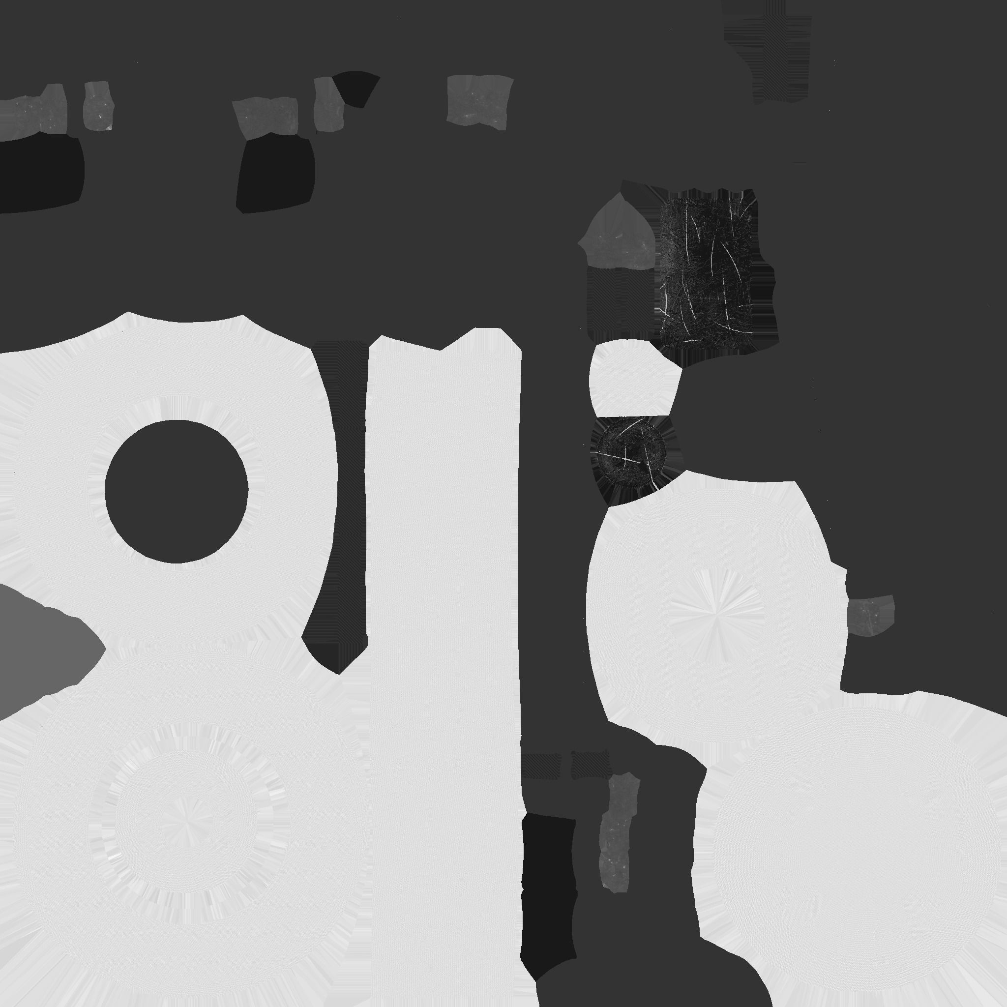 Steampunk Hat 02 White Gold - SciFi Character Design Low-poly 3D model_19