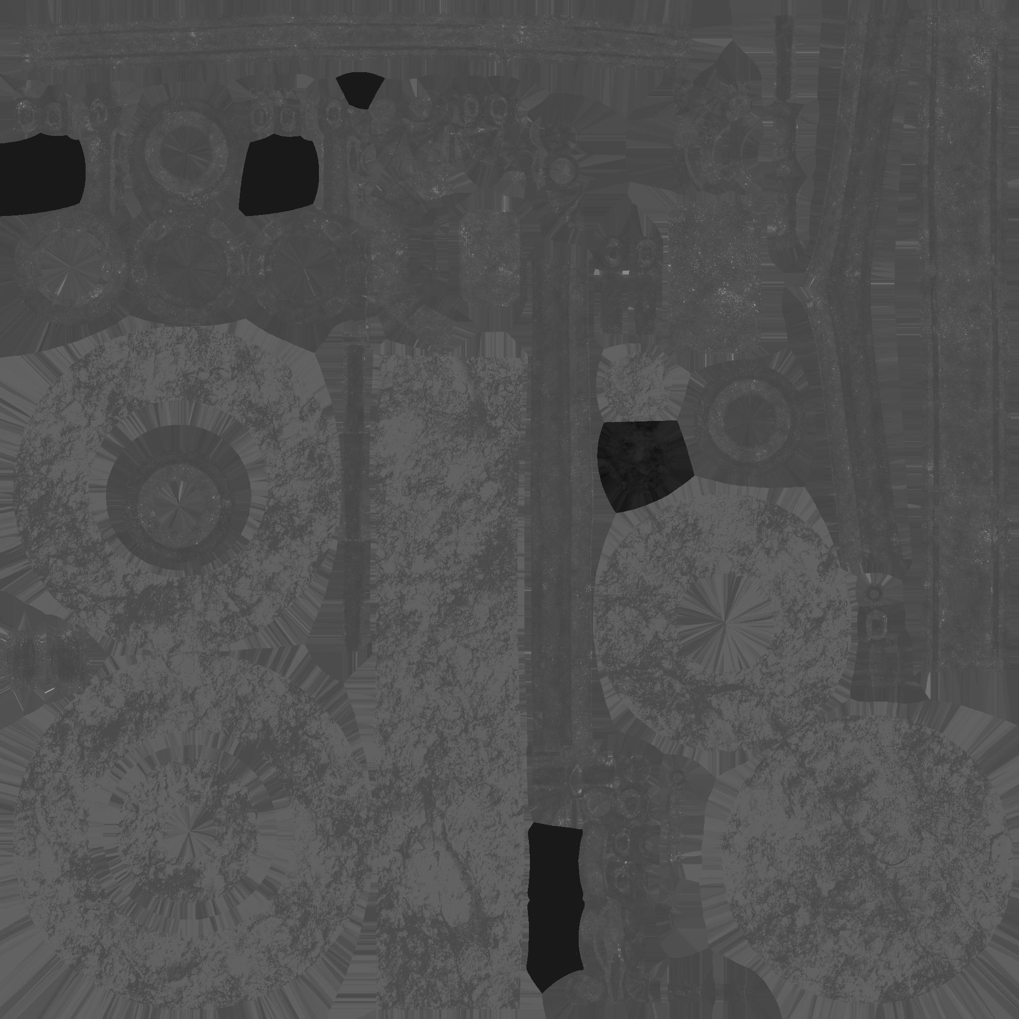 Steampunk Hat 03 Dark Black - SciFi Character Design Low-poly 3D model_22