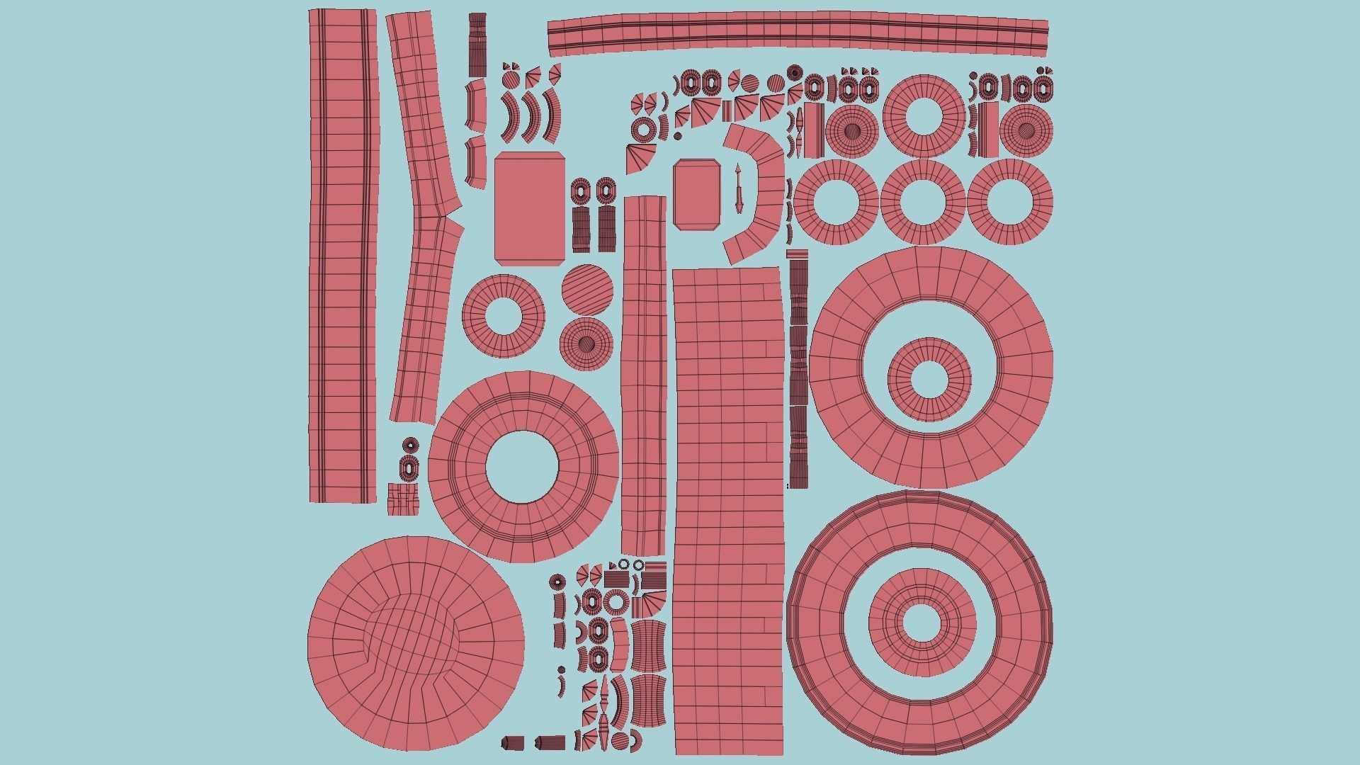 Steampunk Hat 03 Dark Black - SciFi Character Design Low-poly 3D model_11