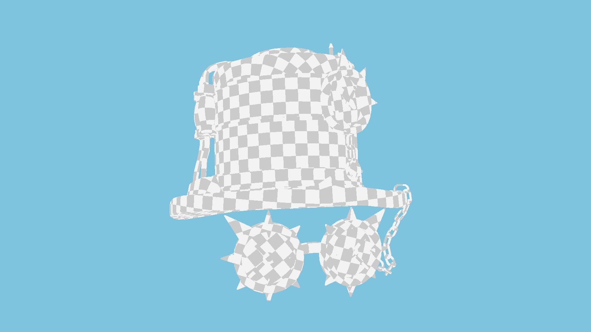 Steampunk Hat 04 Destroyed Rust - SciFi Character Design Low-poly 3D model_10