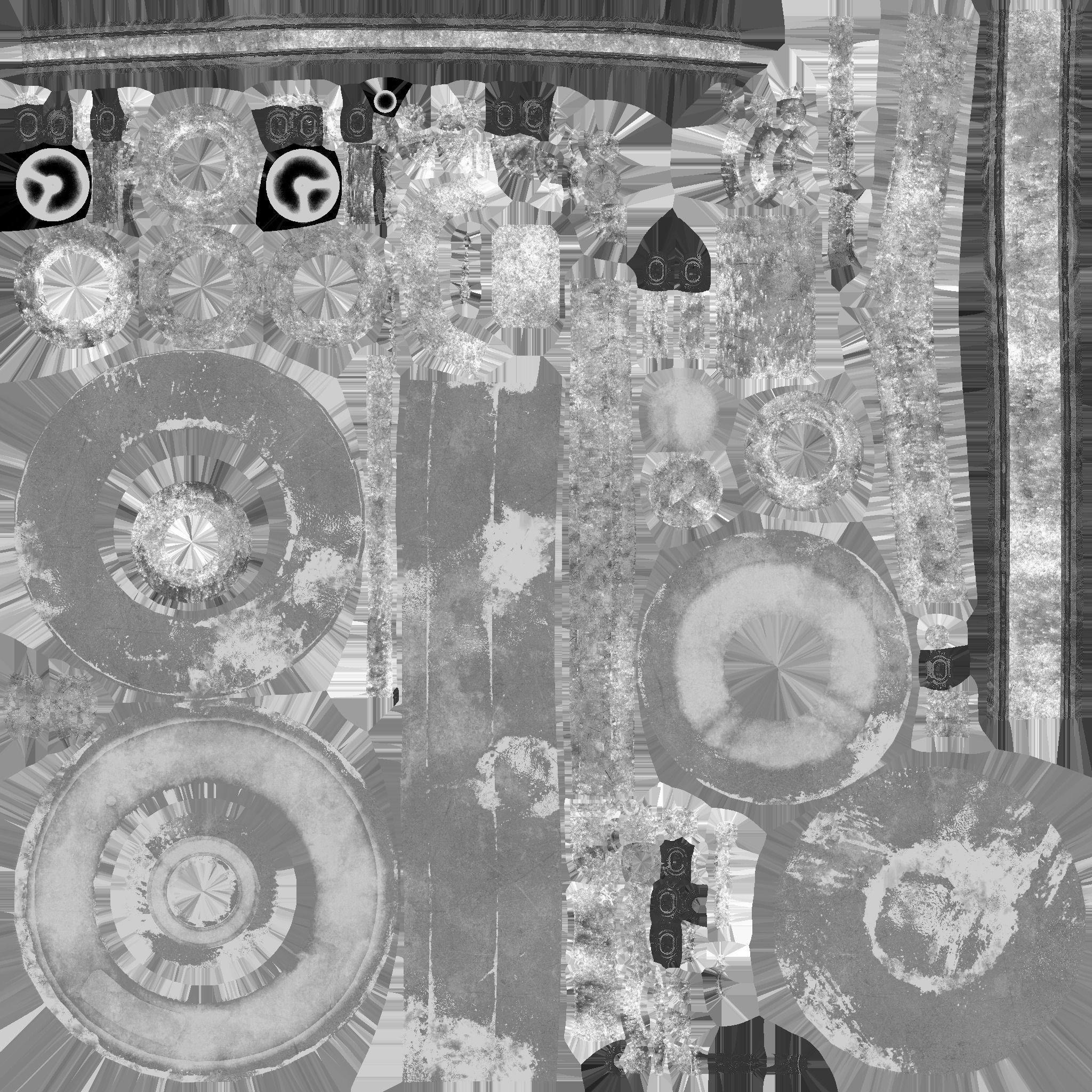 Steampunk Hat 04 Destroyed Rust - SciFi Character Design Low-poly 3D model_22