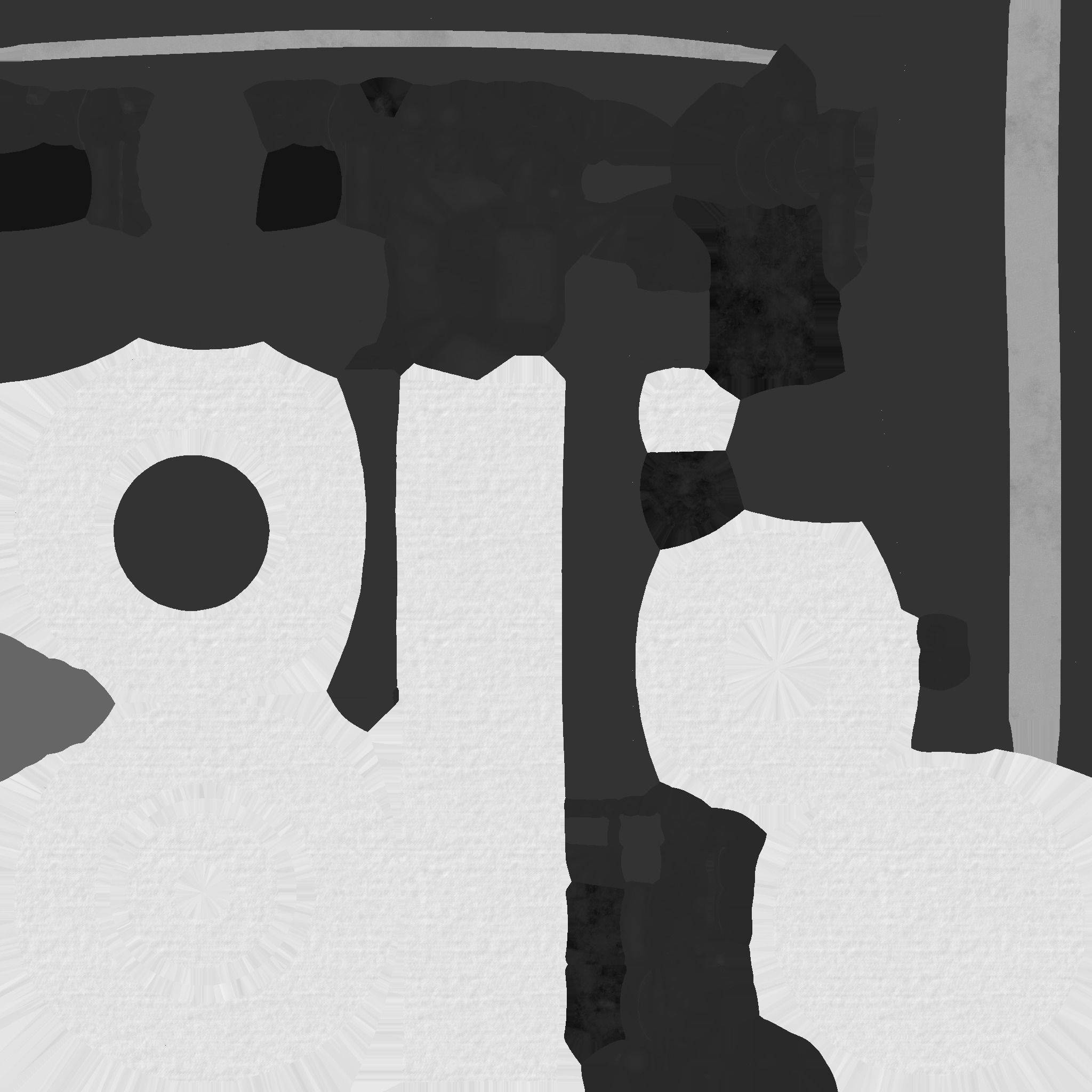 Steampunk Hat 05 Silver Black - SciFi Character Design Low-poly 3D model_22