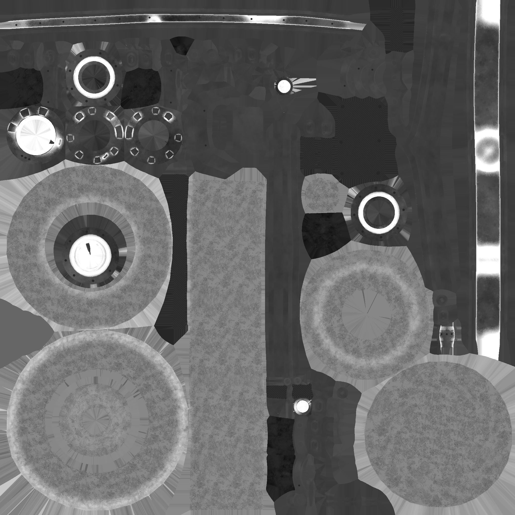 Steampunk Hat 06 Wood - SciFi Character Design Low-poly 3D model_20