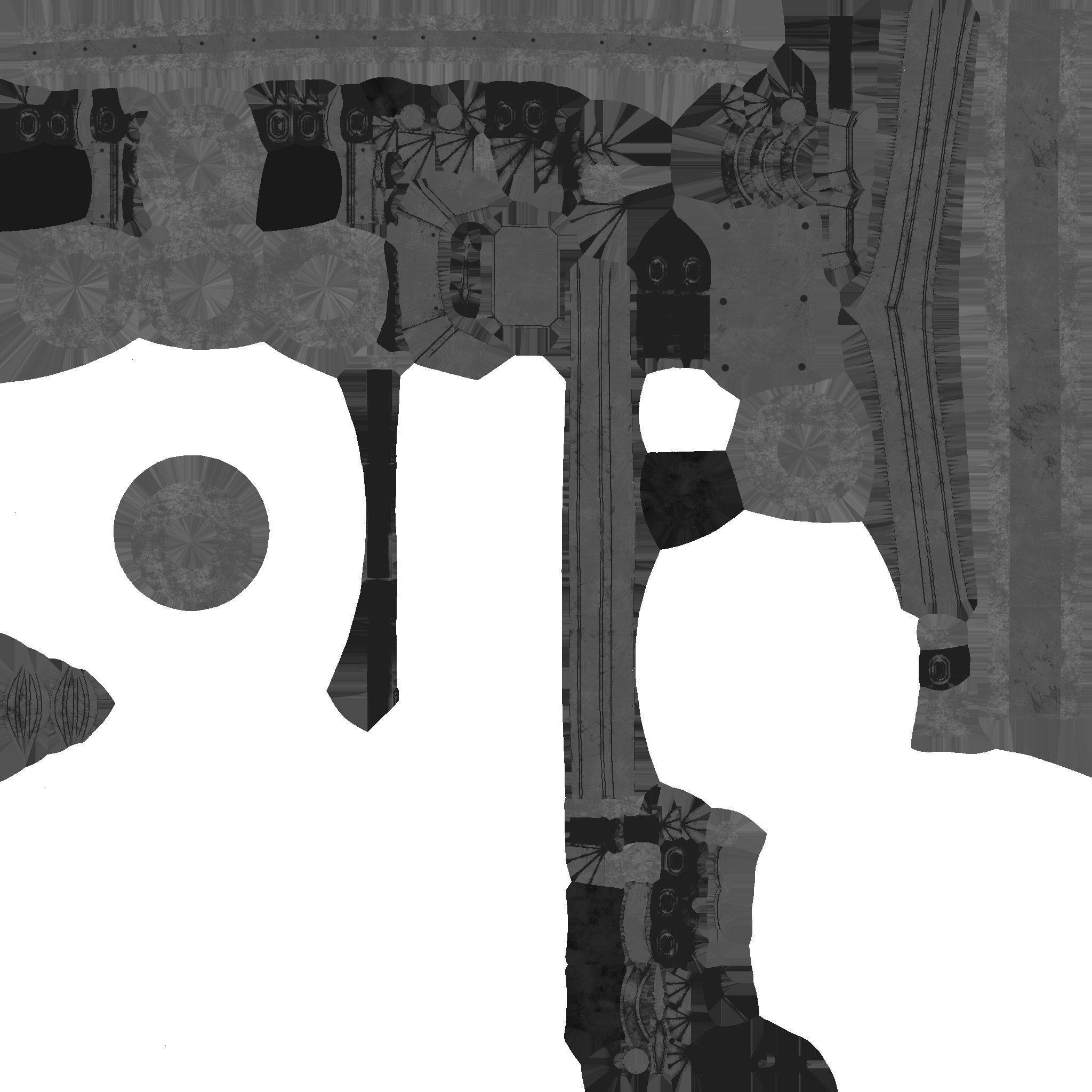 Steampunk Hat 07 Beige Steel - SciFi Character Design Low-poly 3D model_21