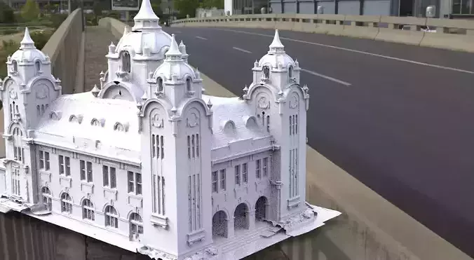 Fantasy Library detailed model