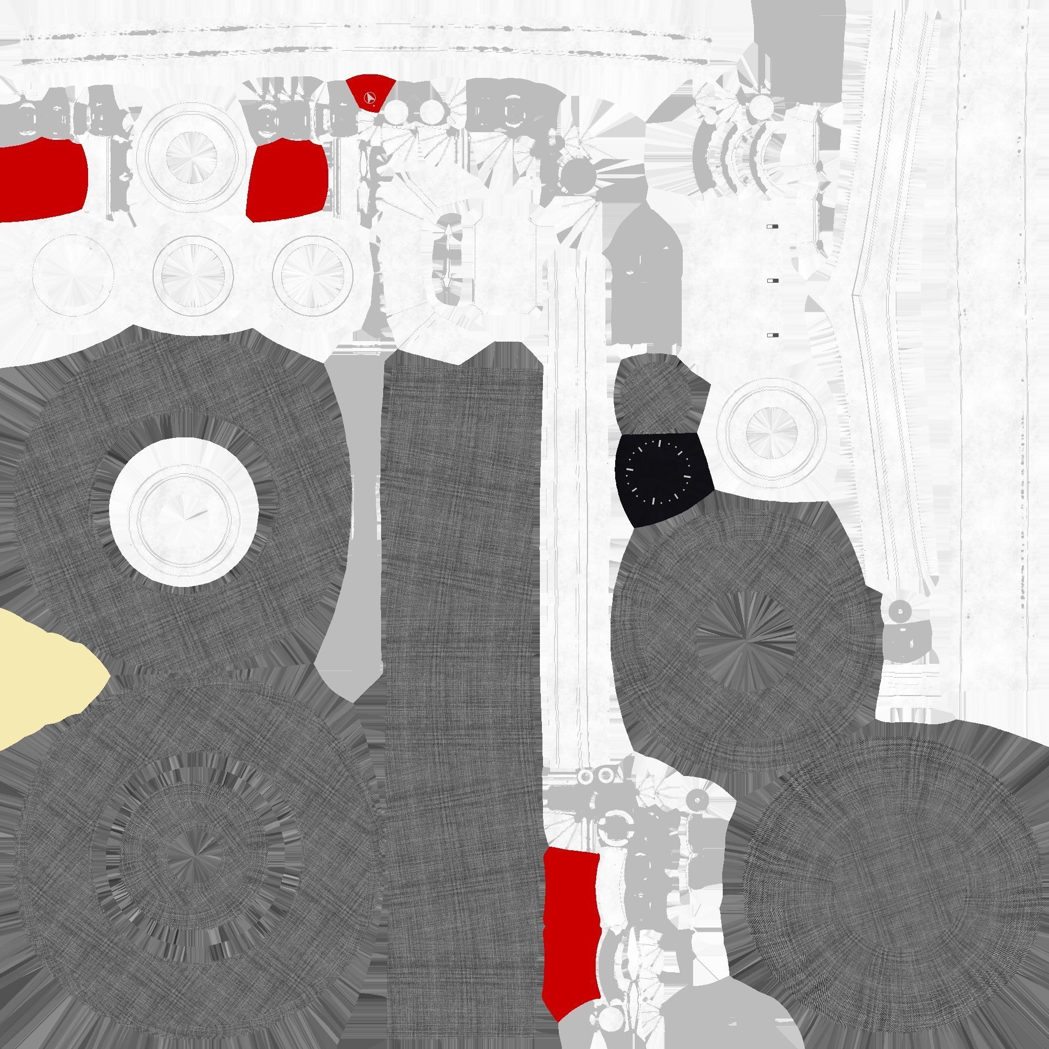 Steampunk Hat 08 Gray Steel - SciFi Character Design Low-poly 3D model_16