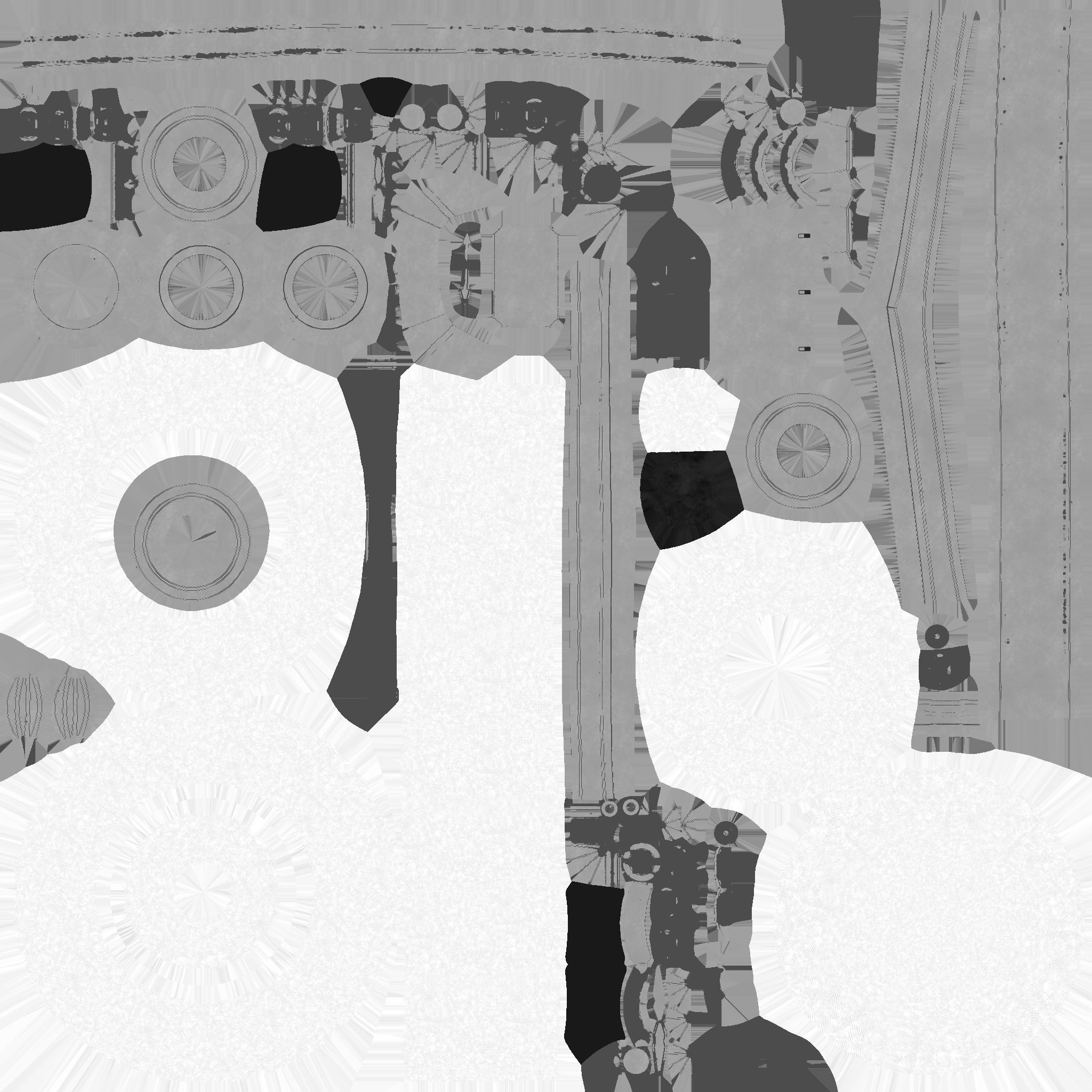 Steampunk Hat 08 Gray Steel - SciFi Character Design Low-poly 3D model_22