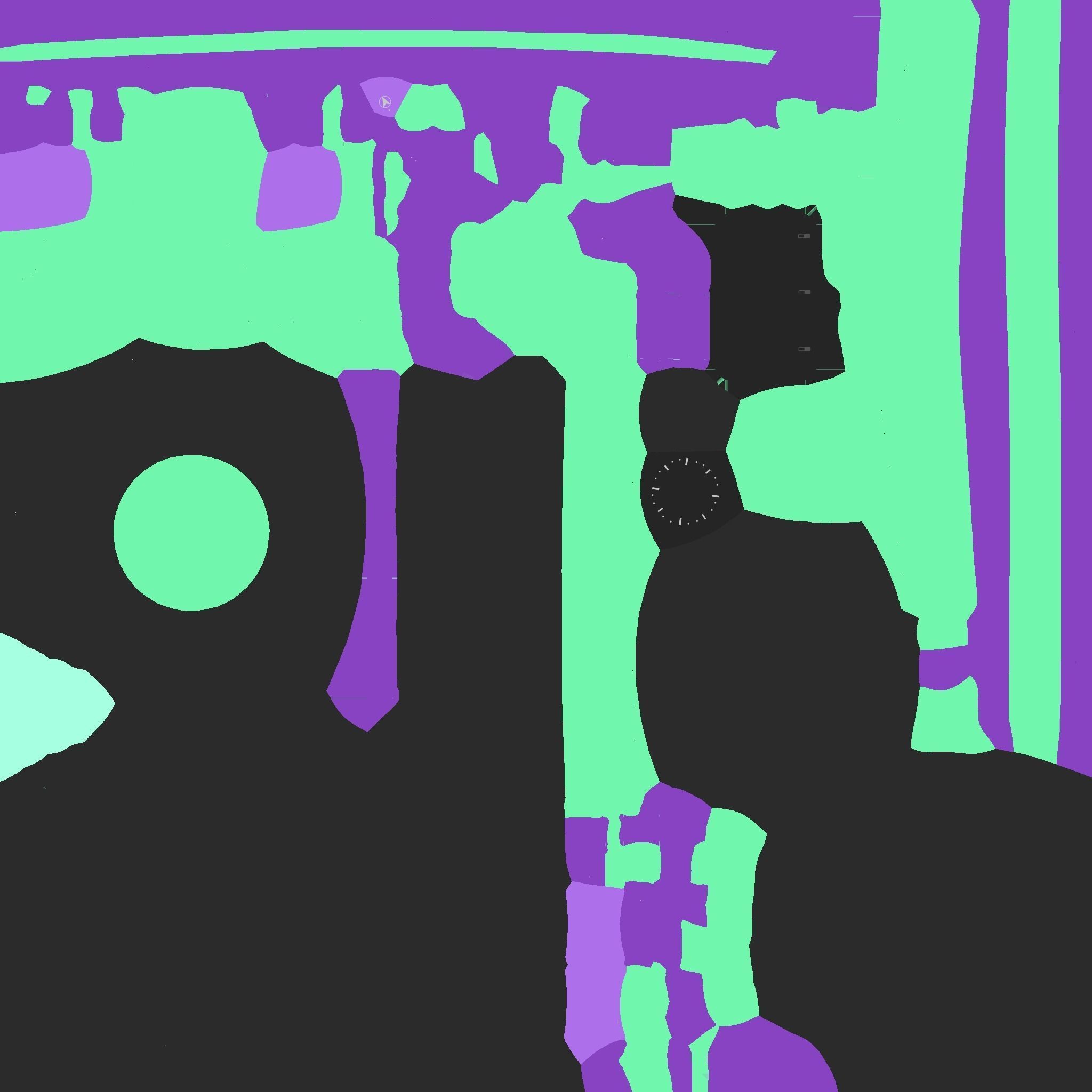 Steampunk Hat 09 Cartoon Purple - SciFi Character Design Low-poly 3D model_16